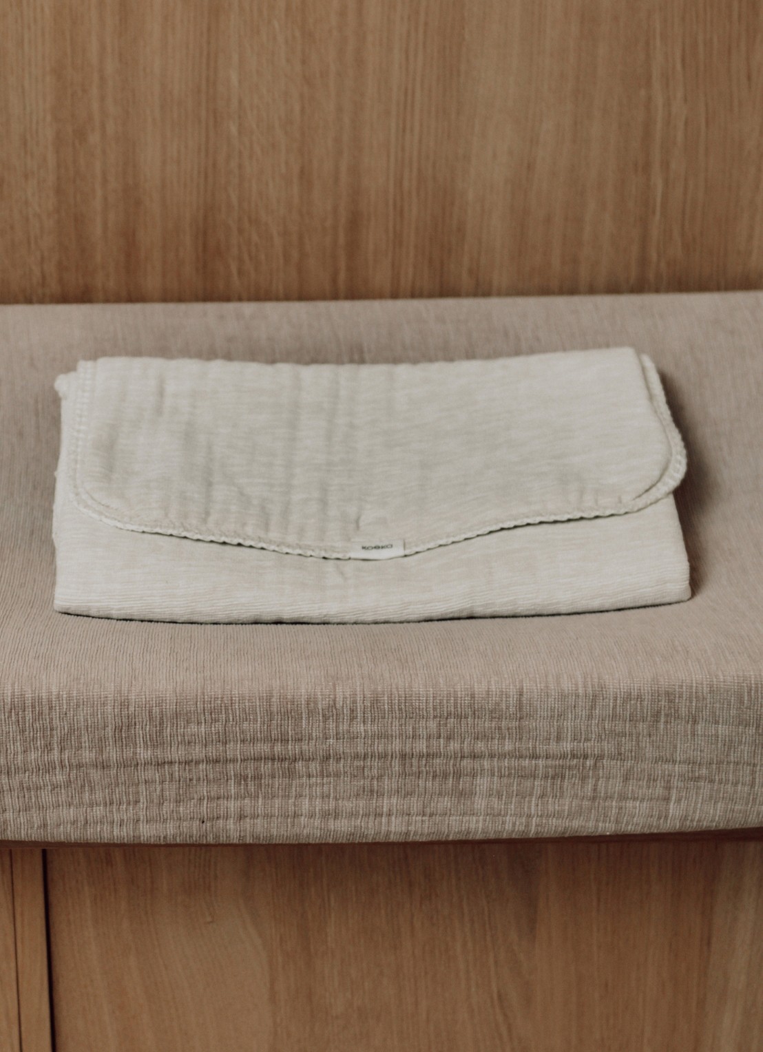 Koeka Rivoli verschoningsmat - detail 2 creme