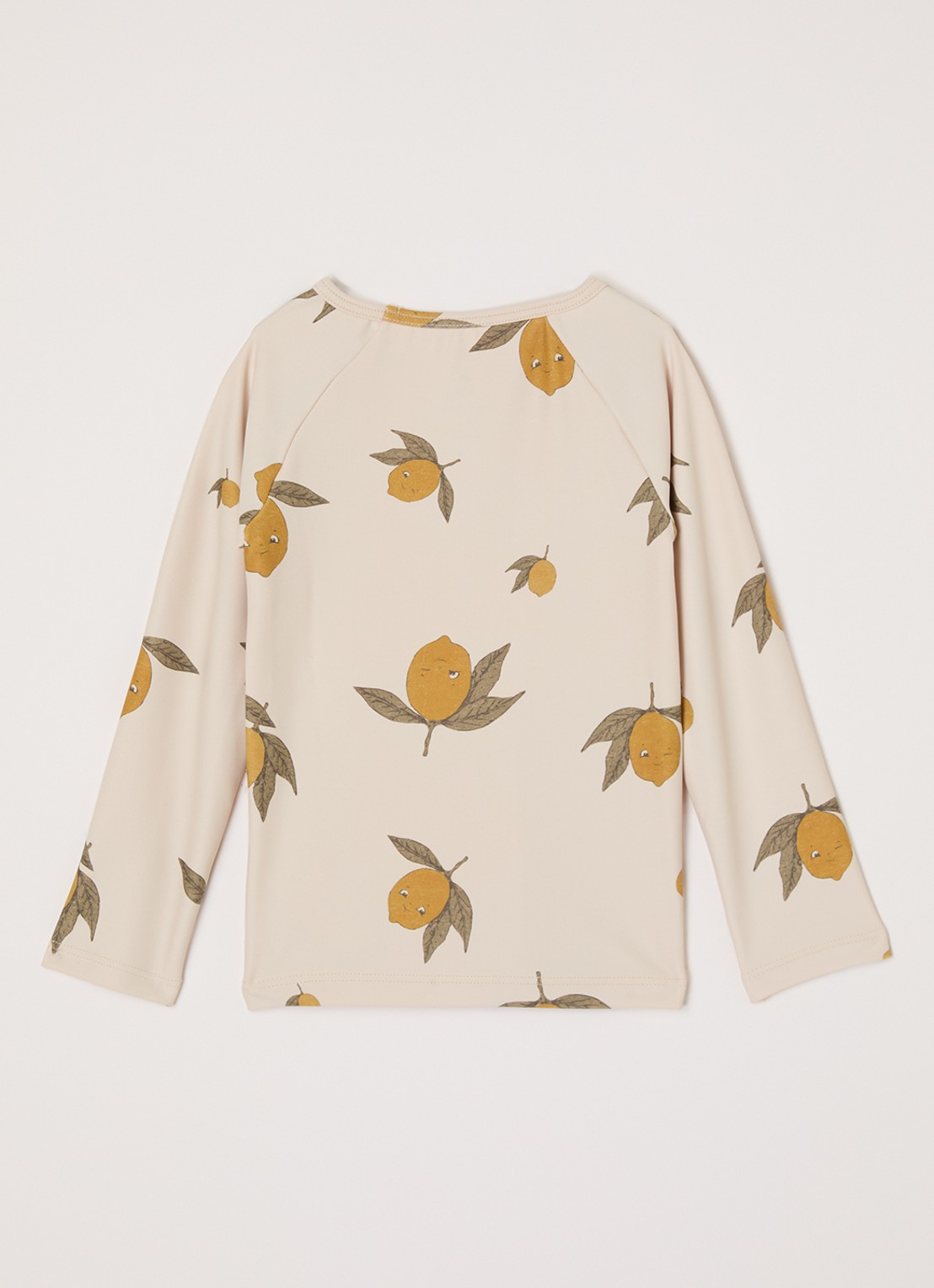 Konges Sløjd Aster uv-bestendig zwemshirt met print - voorkant 3 beige