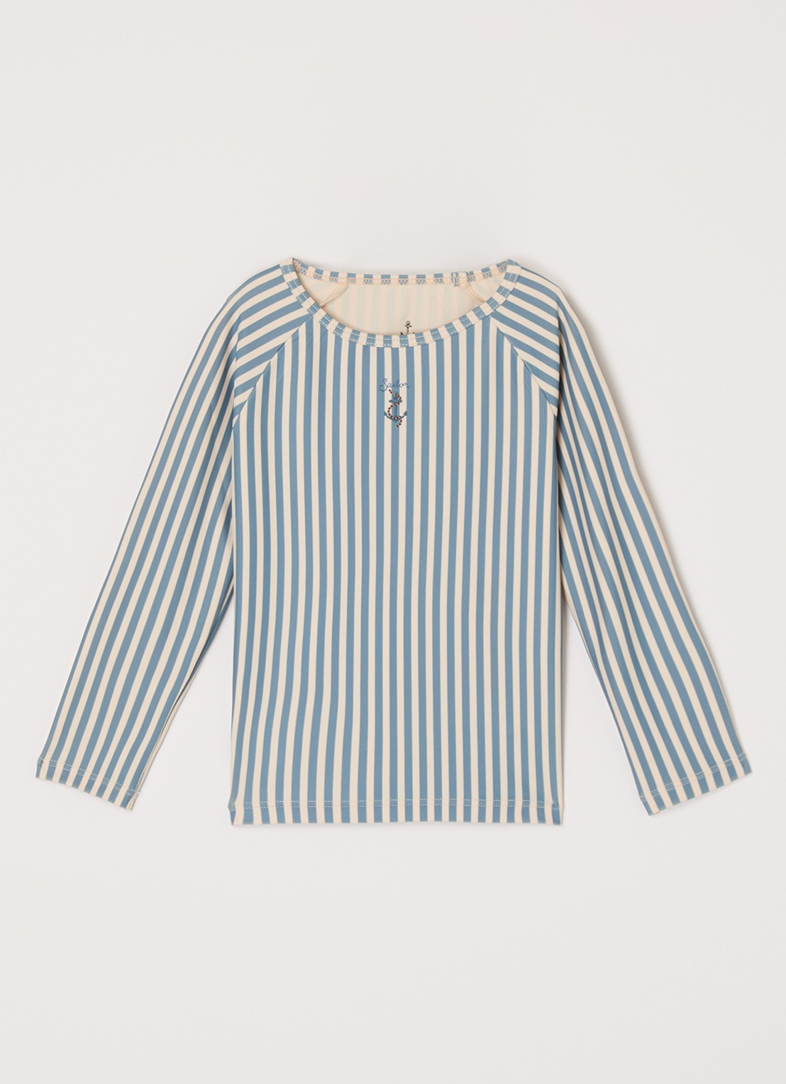 Konges Sløjd Aster uv-bestendig zwemshirt met print - voorkant donkerblauw