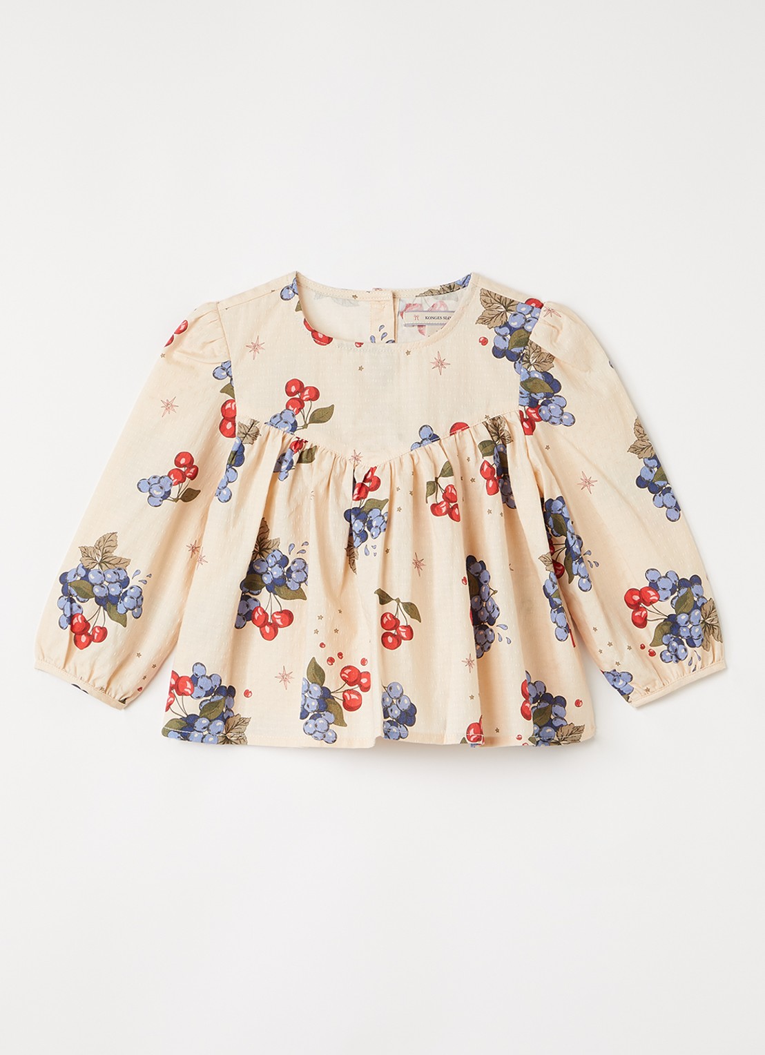 Konges Sløjd Avi blouse met print - voorkant 2 lichtroze