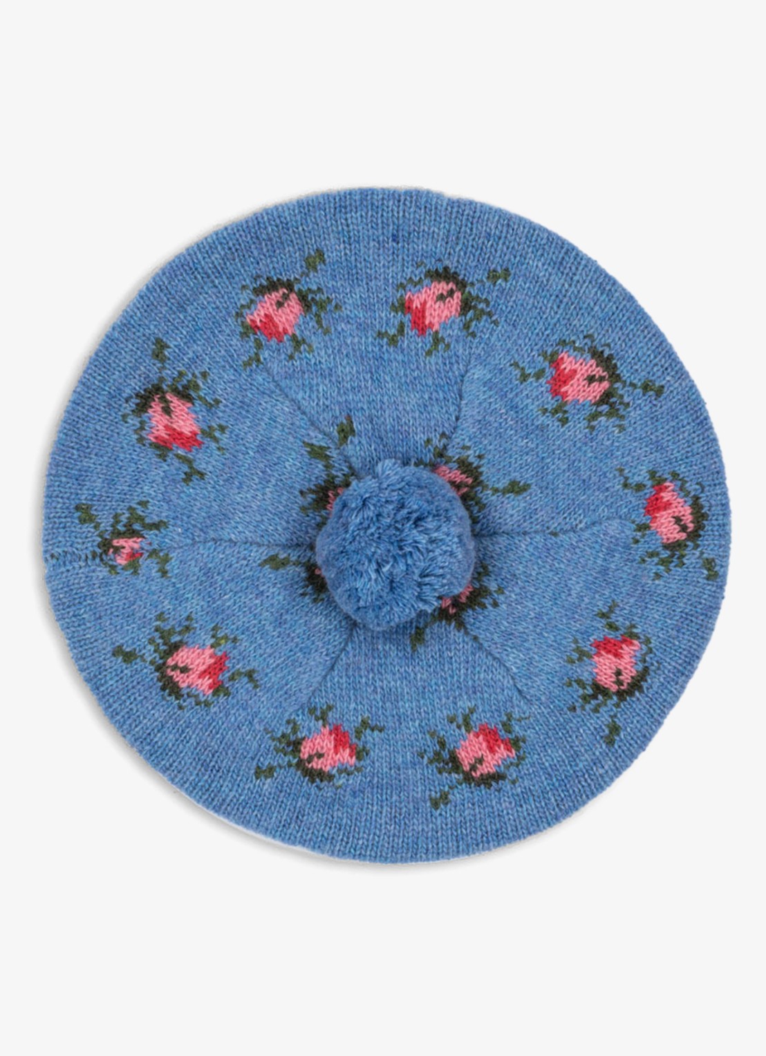 Konges Sløjd Belou baret in wolblend - voorkant donkerblauw