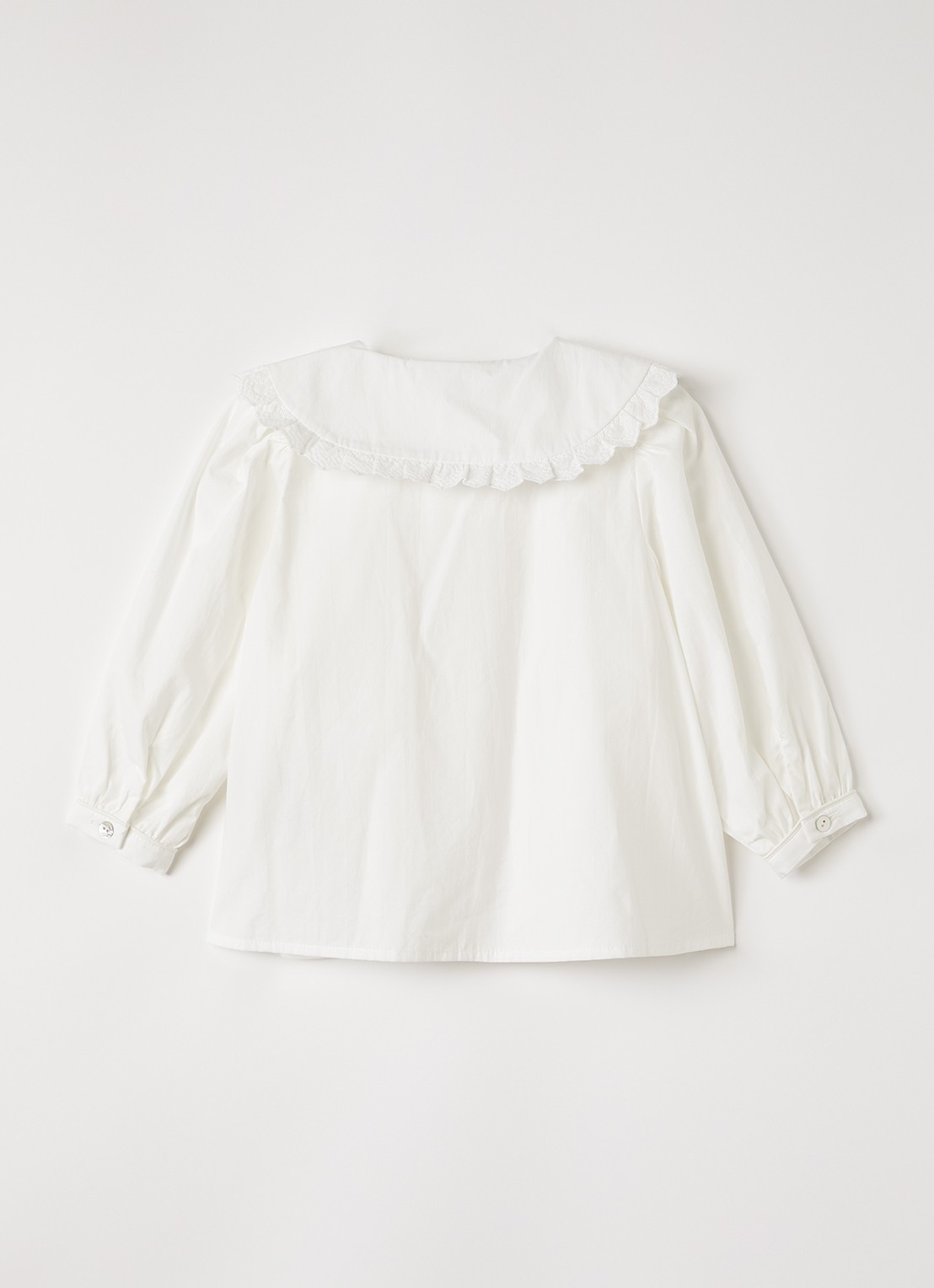Konges Sløjd Blouse met kraag - voorkant 2 wit