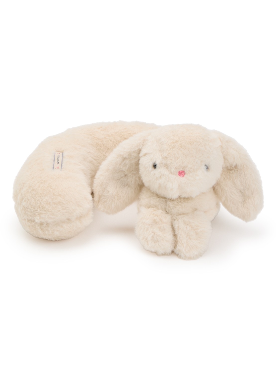Konges Sløjd Bunny nekkussen knuffel 25 cm  - voorkant beige