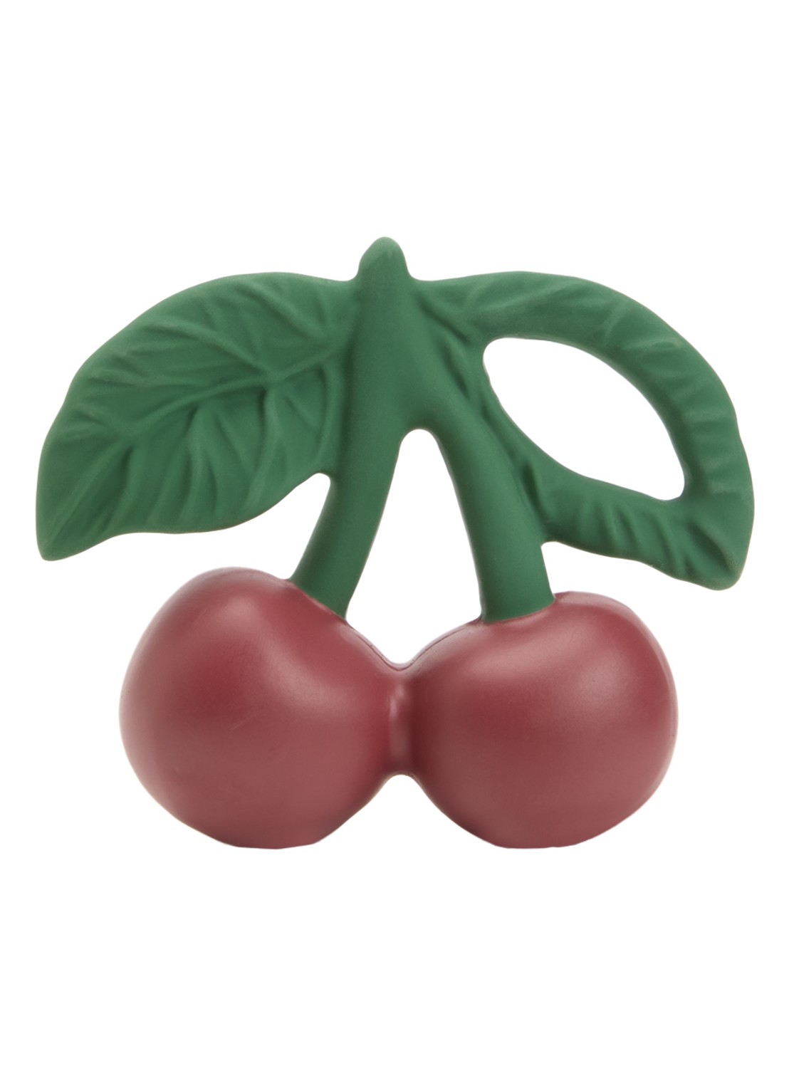 Konges Sløjd Cherry bijtring 10,5 cm  - voorkant rood