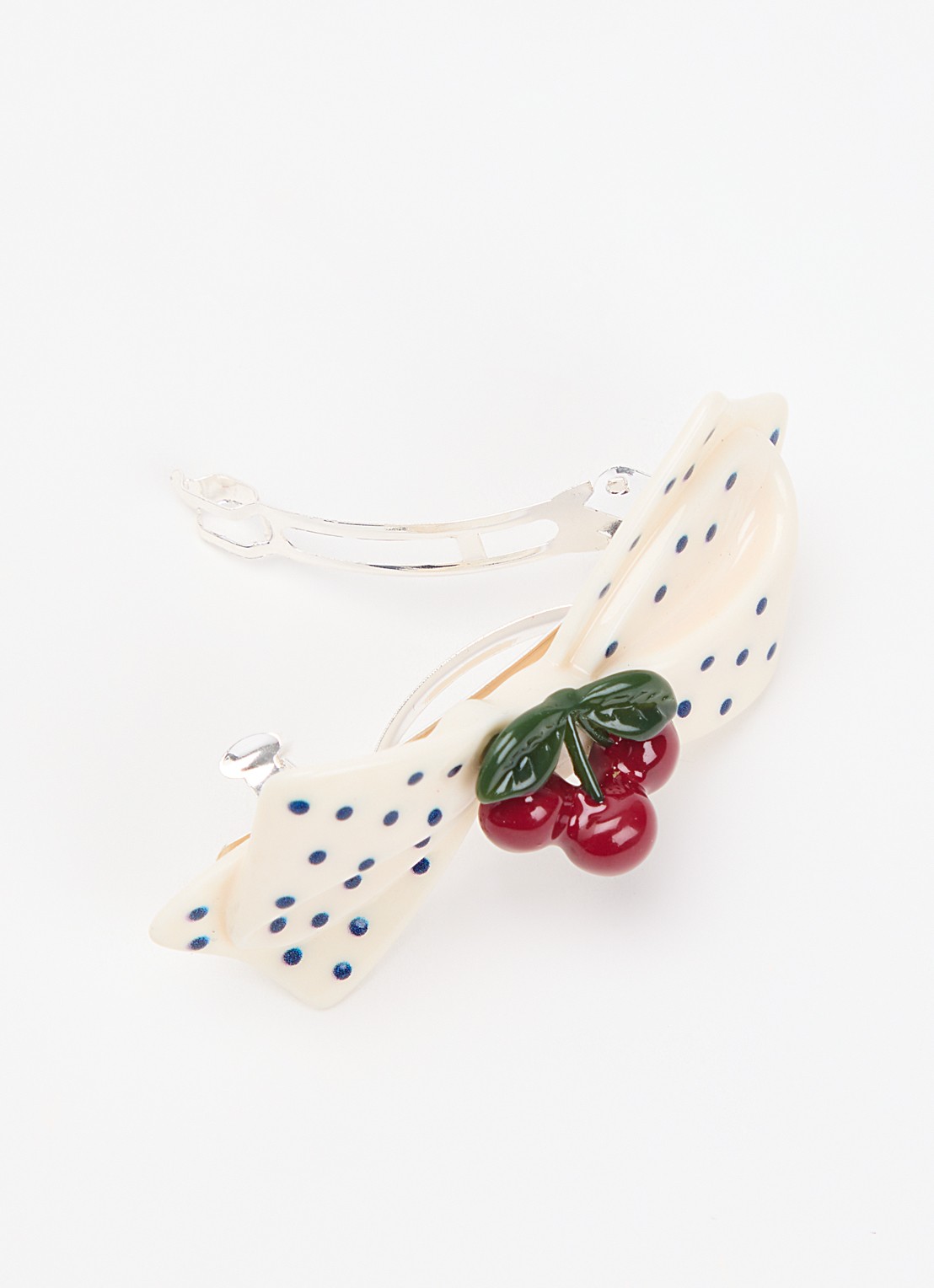 Konges Sløjd Cherry Dot haarclip  - detail 2 beige