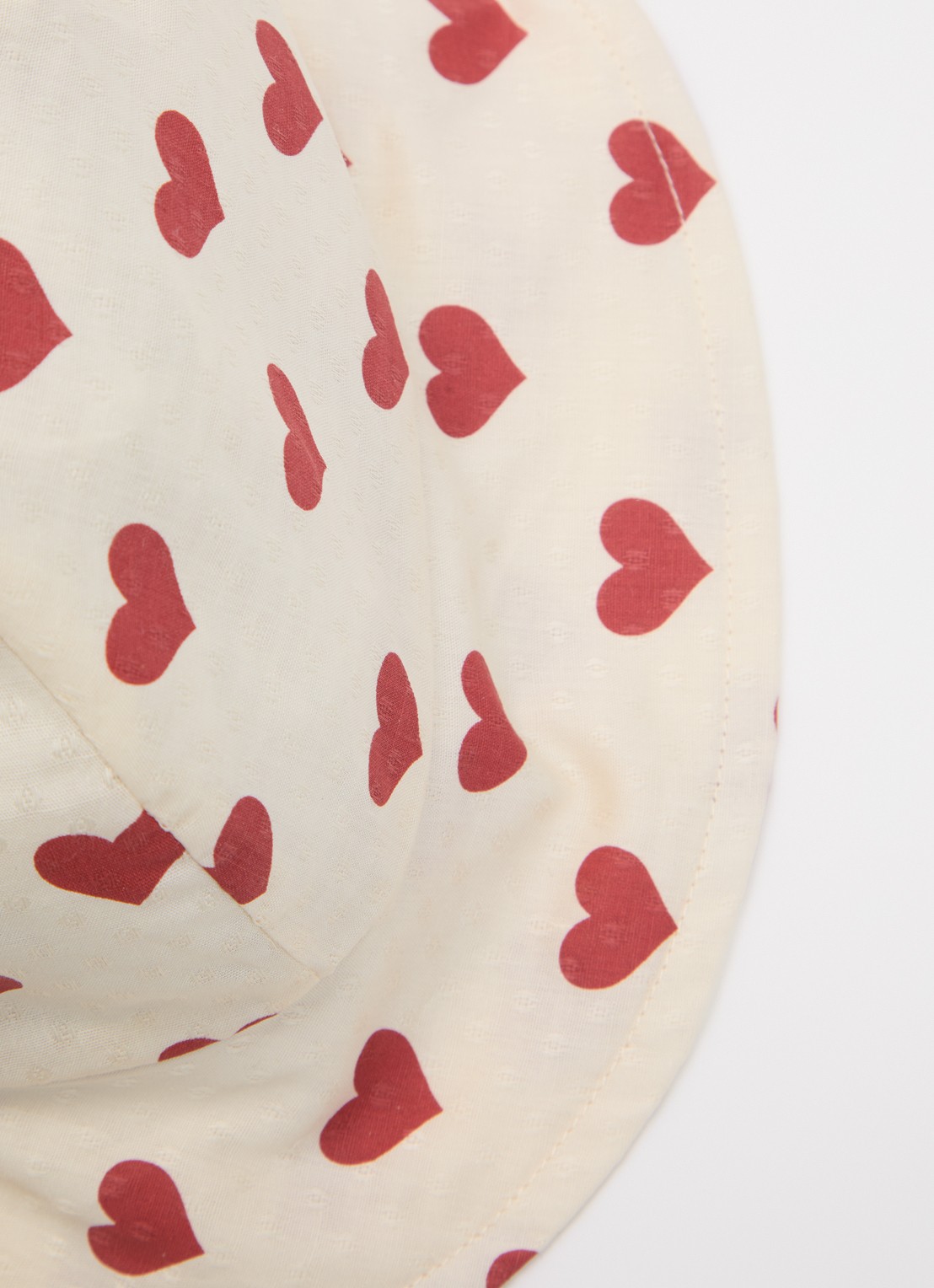 Konges Sløjd Cianna bucket hoed met print - detail ivoor
