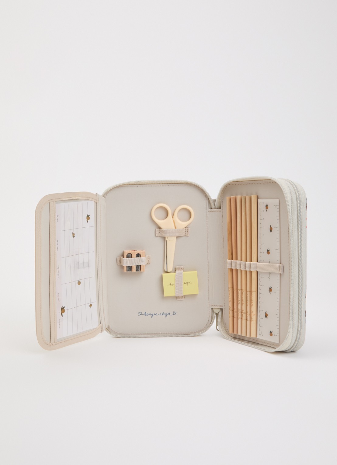 Konges Sløjd Clover potloden etui met kleurpotloden - detail 3 ivoor