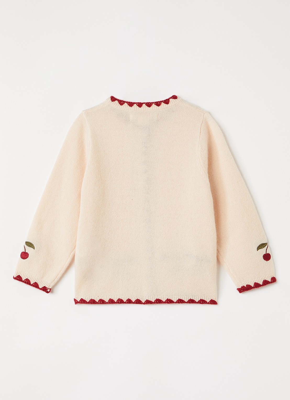 Konges Sløjd Collette fijngebreid vest - achterkant beige