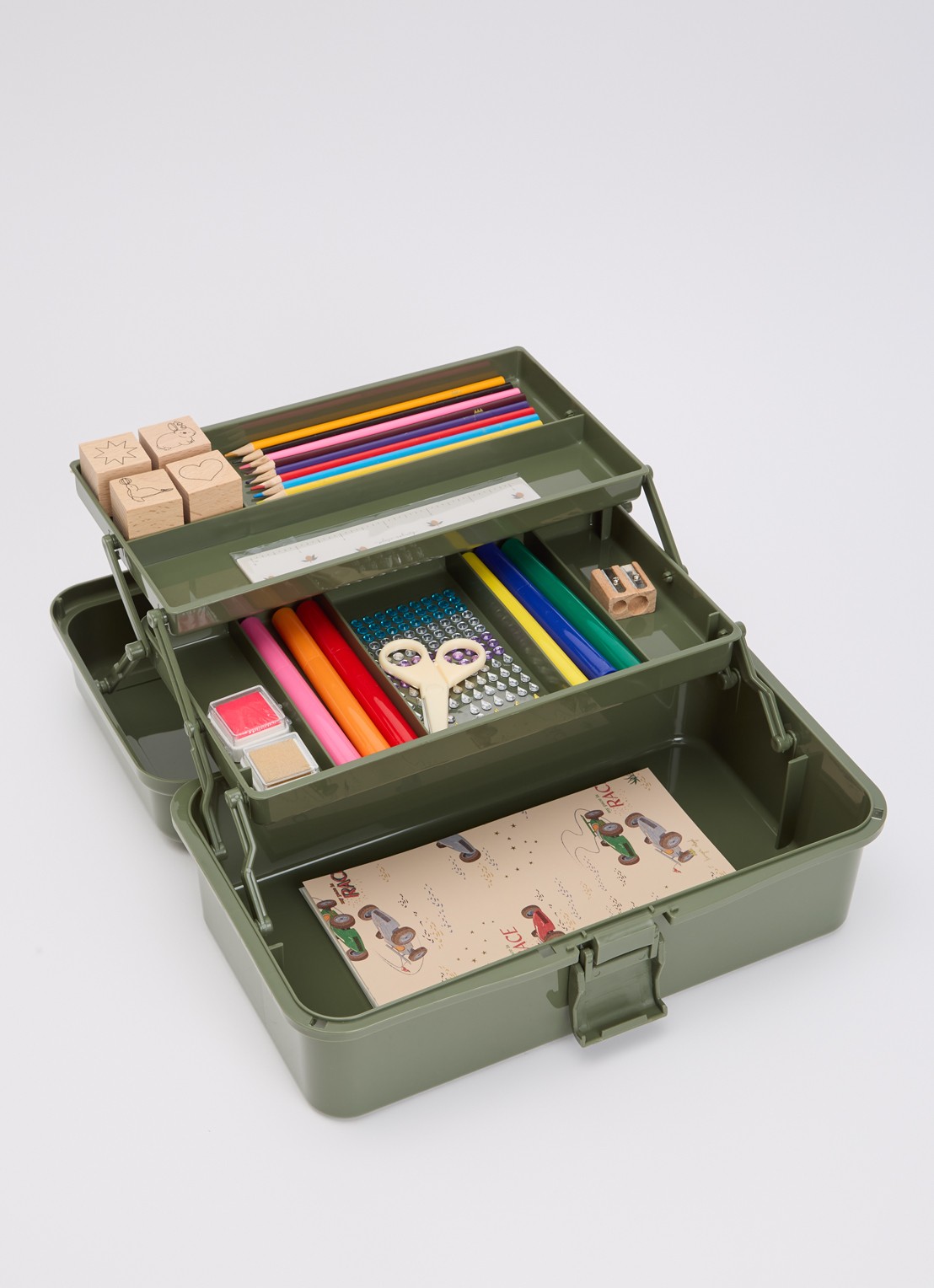 Konges Sløjd Creative Art Caddy knutselset - voorkant 2 groen