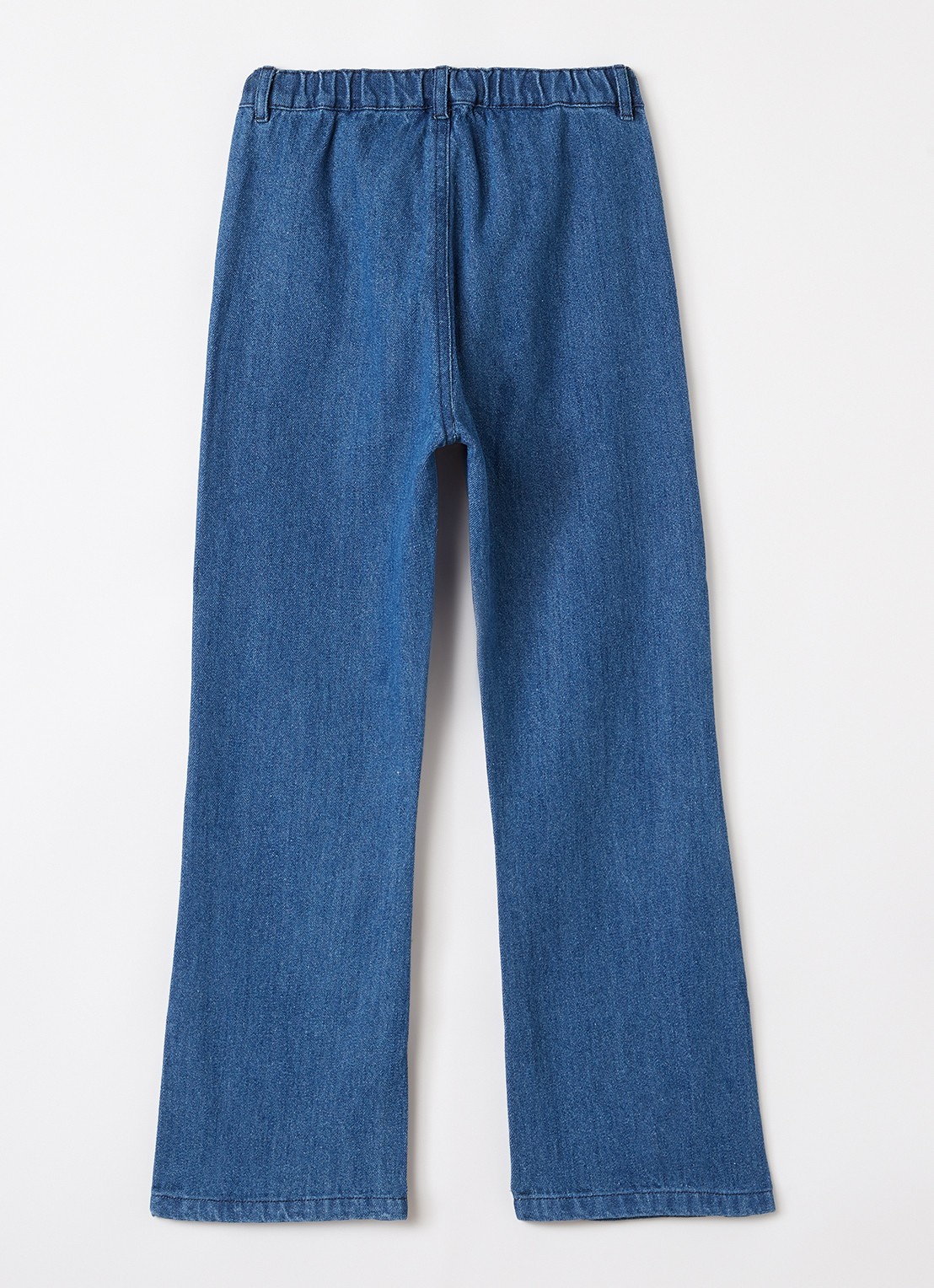 Konges Sløjd Elba flared jeans met donkere wassing - voorkant 3 indigo