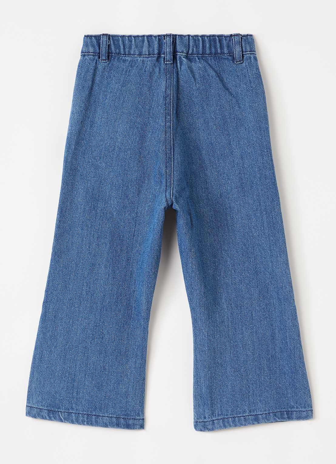 Konges Sløjd Elba flared jeans met pailletten - voorkant 3 indigo