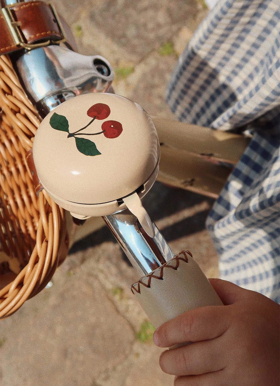 Konges Sløjd Fietsbel 6,5 cm - detail zand