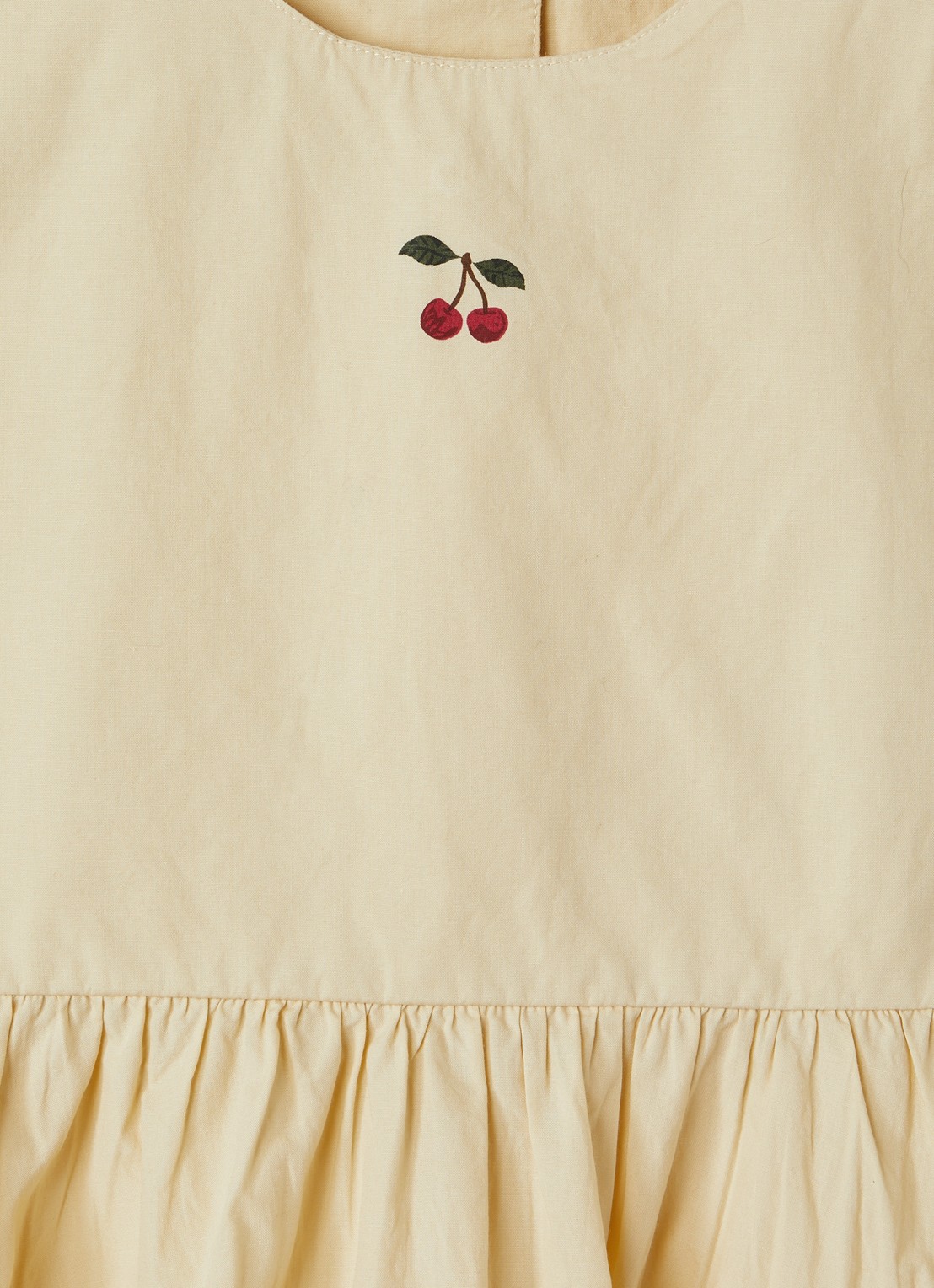 Konges Sløjd Hearly jurk met print - detail beige