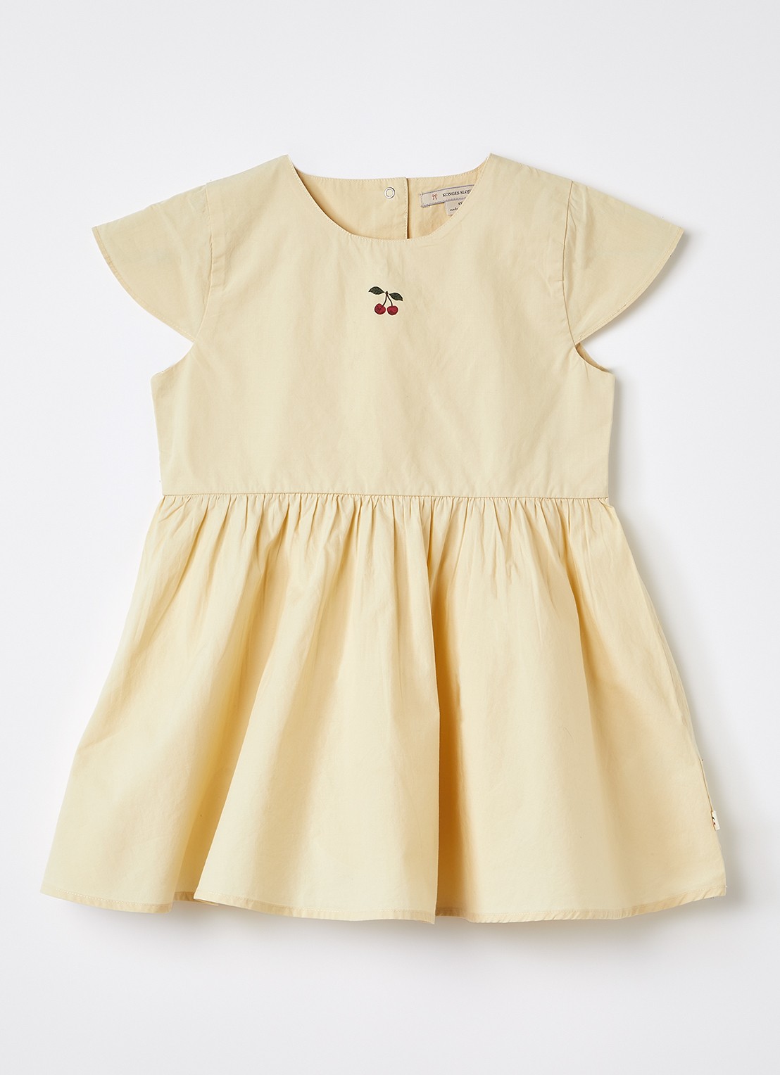 Konges Sløjd Hearly jurk met print - voorkant 2 beige