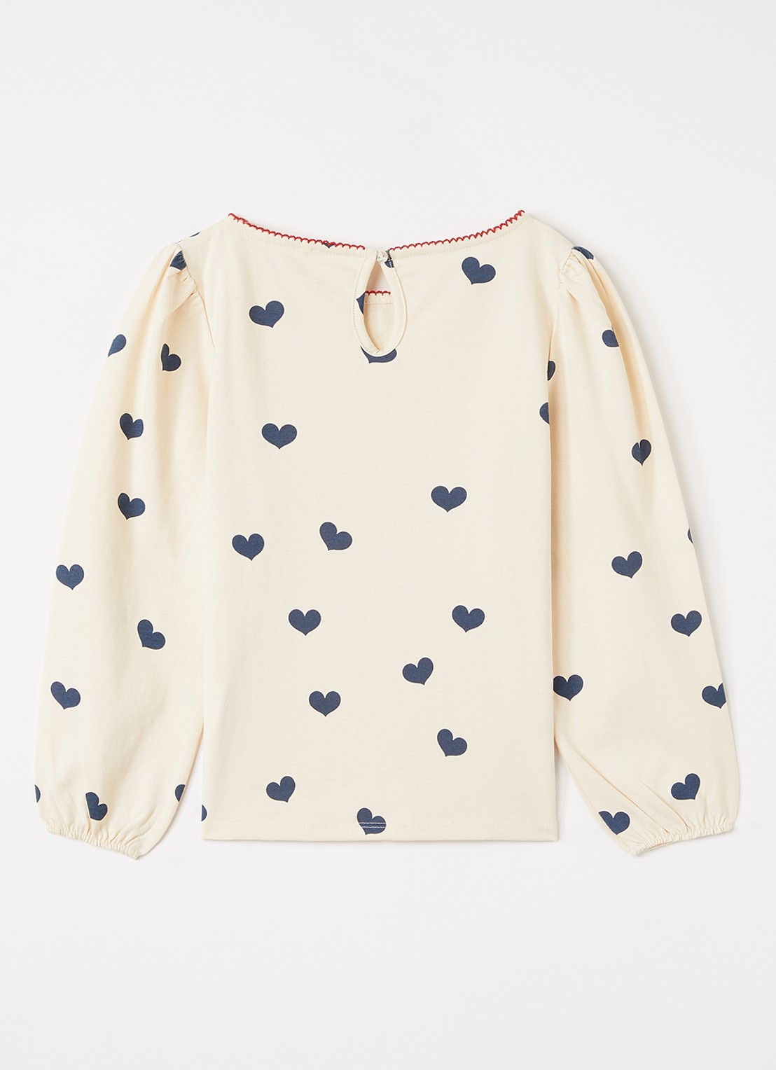 Konges Sløjd Longsleeve met print - voorkant 2 vanillegeel