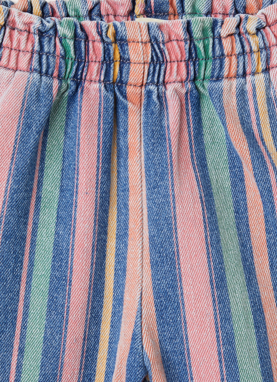 Konges Sløjd Loose fit jeans met streepprint - detail roze