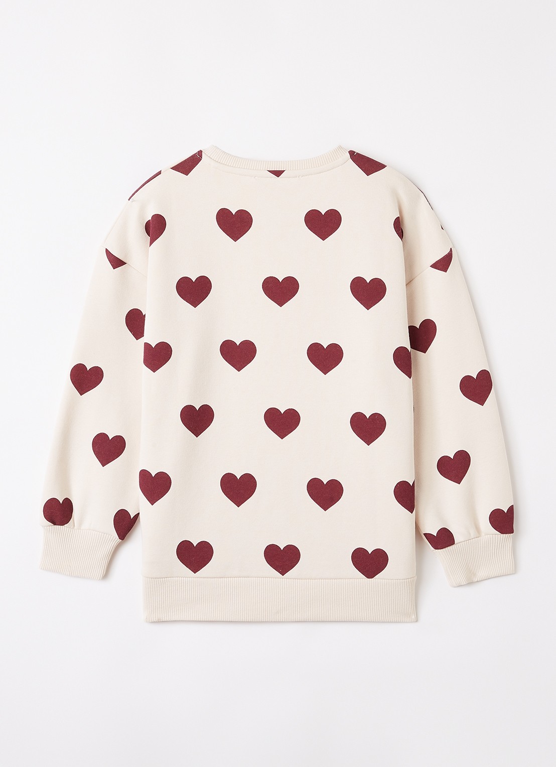 Konges Sløjd Lou sweater met print - voorkant 3 creme