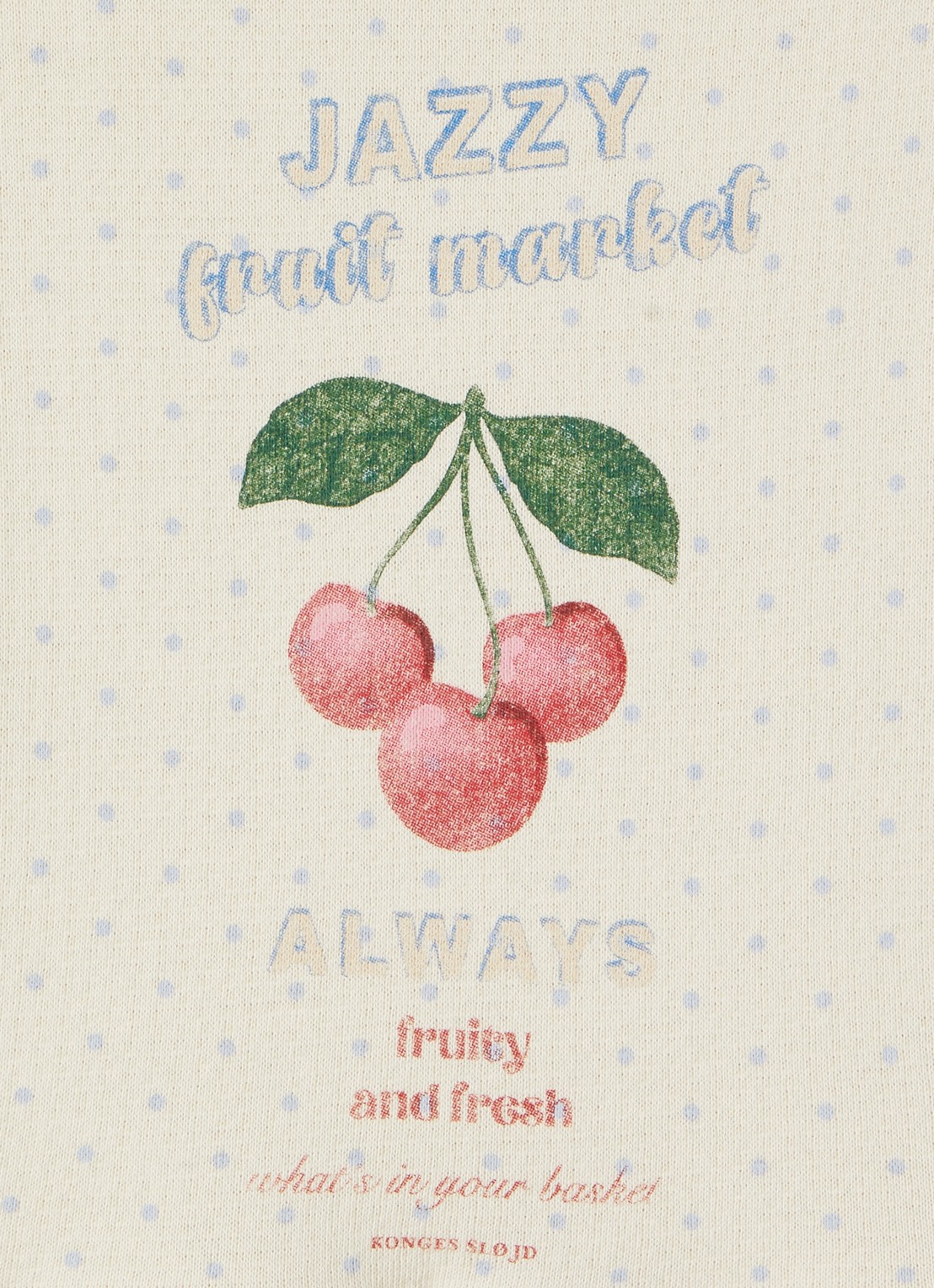 Konges Sløjd Loupy jurk met print - detail 3 beige