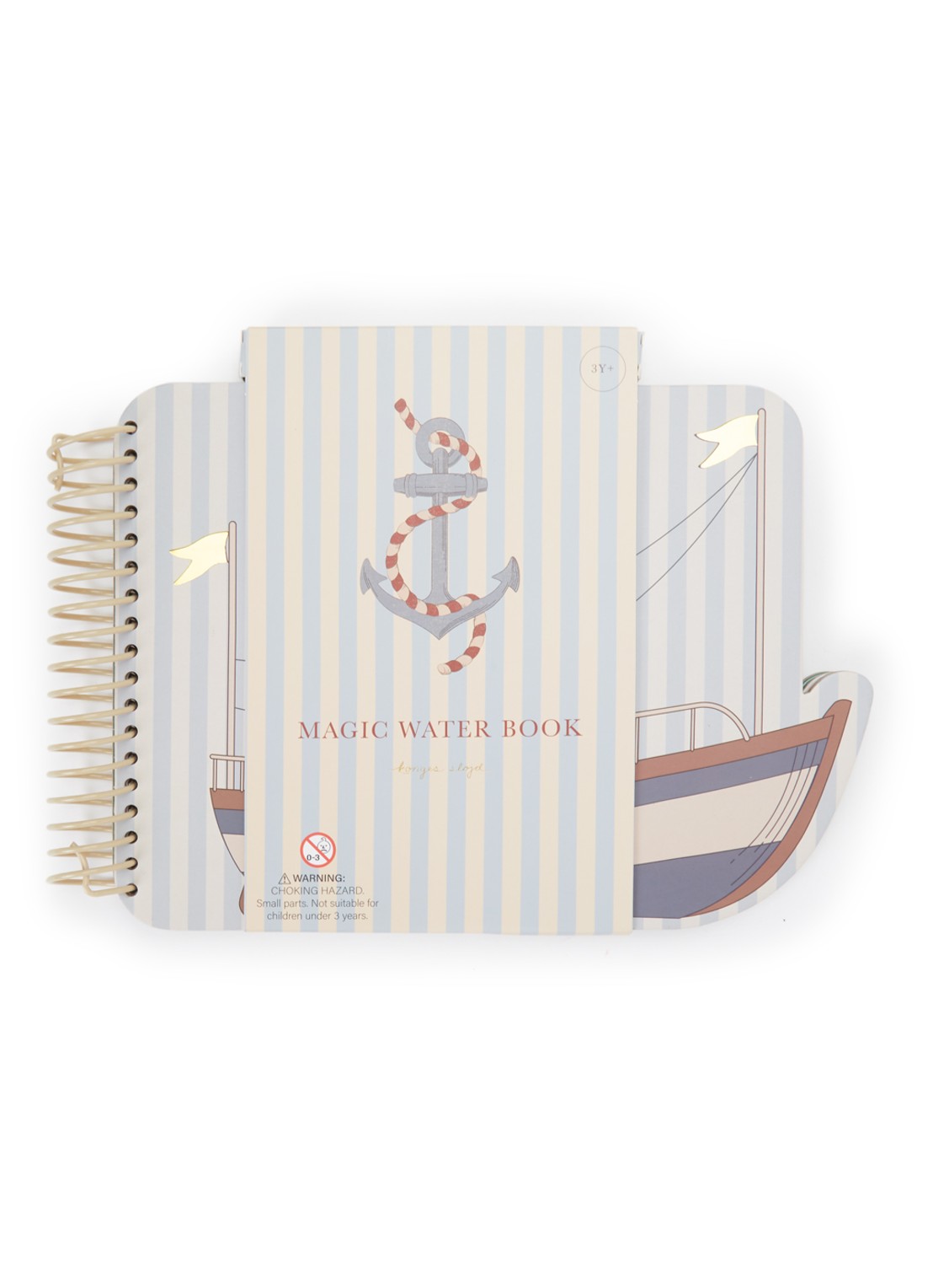Konges Sløjd Magisch Water knutselboek - voorkant donkerblauw