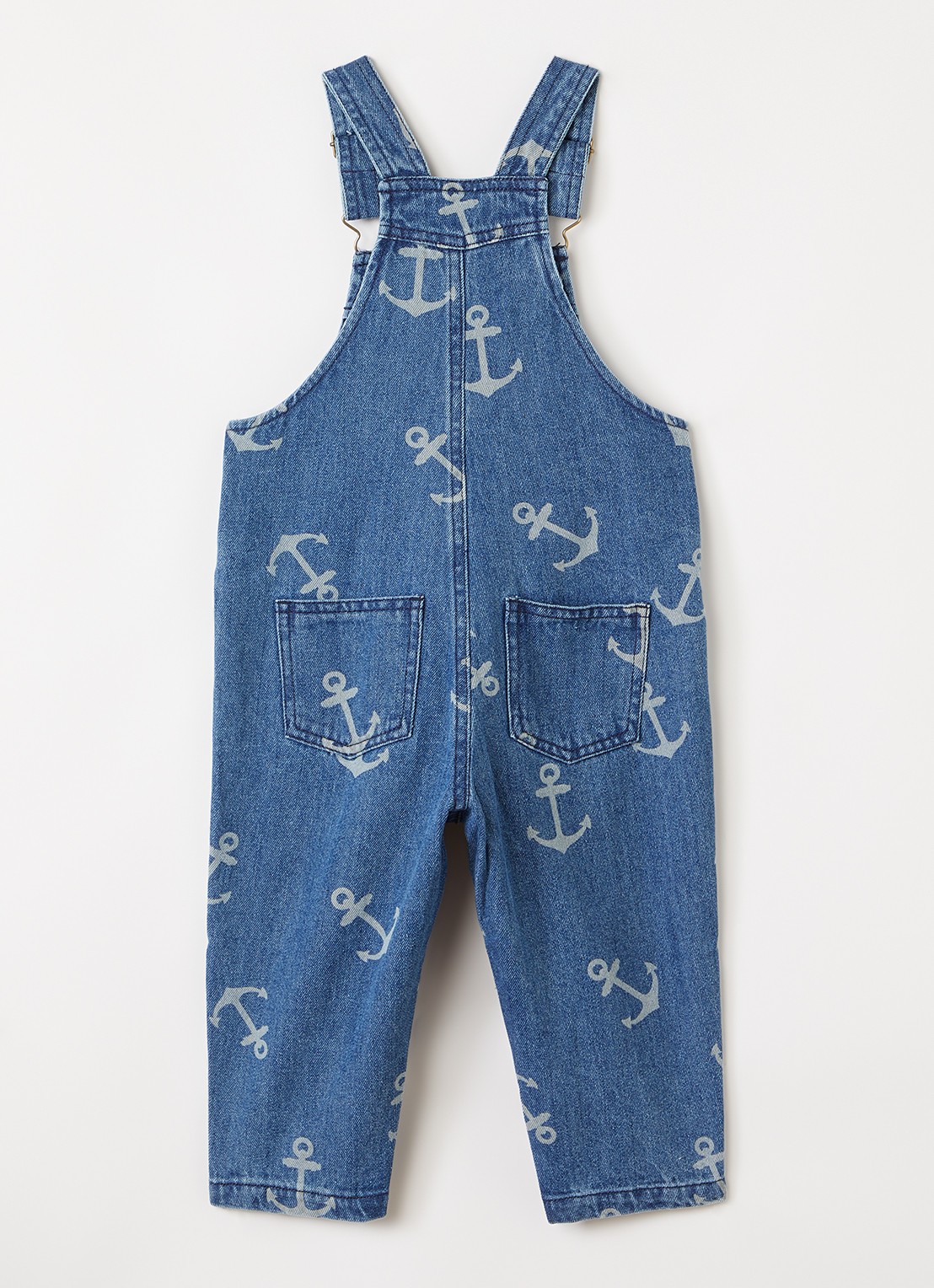 Konges Sløjd Magot straight fit tuinbroek met print - voorkant 3 indigo