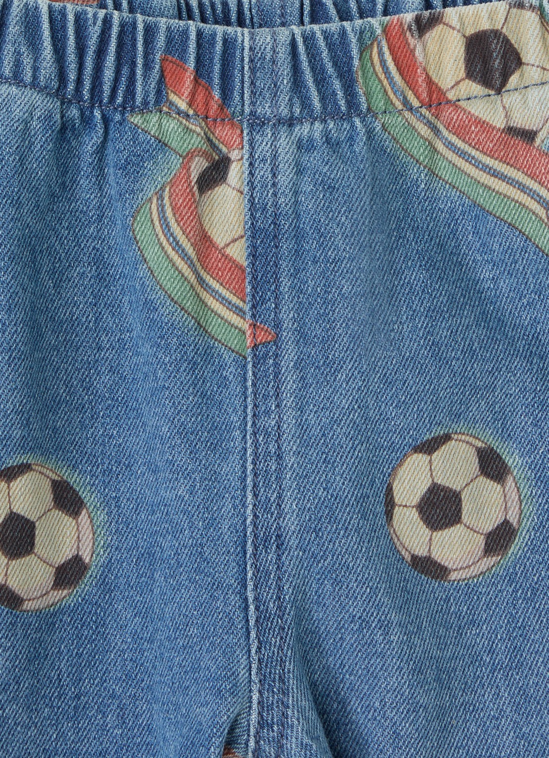 Konges Sløjd Magot straight leg jeans met print - detail 3 indigo
