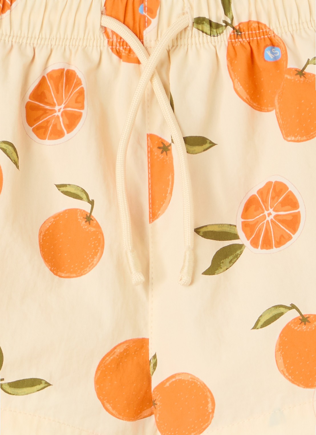Konges Sløjd Pomio zwemshorts met print - detail 3 beige