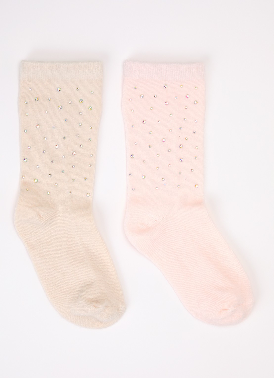Konges Sløjd Sequin sokken met glitter in katoenblend - voorkant roze