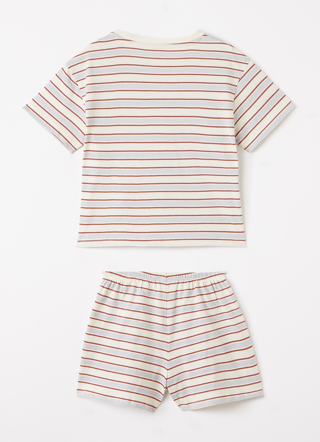 Konges Sløjd Set van T-shirt met korte broek 2-delig - voorkant 2 rood