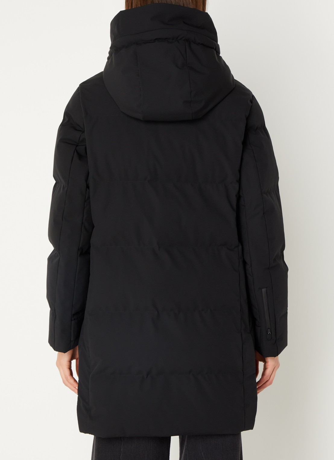 Krakatau Cassini gewatteerde parka met capuchon - achterkant 4 zwart