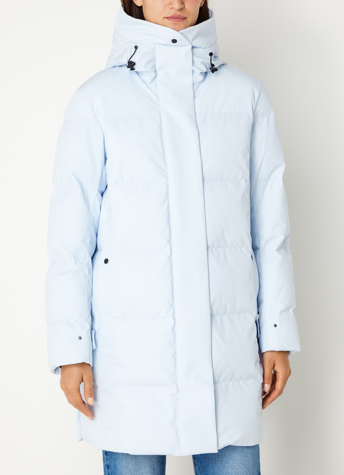 Krakatau Cassini gewatteerde parka met capuchon - detail 4 lichtblauw