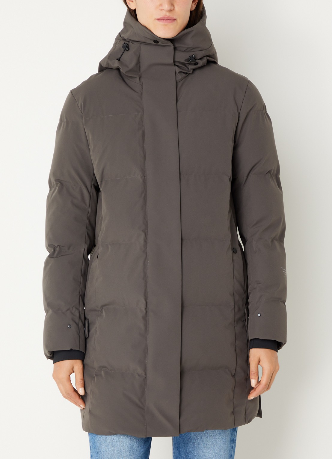 Krakatau Cassini gewatteerde parka met capuchon - detail bruin