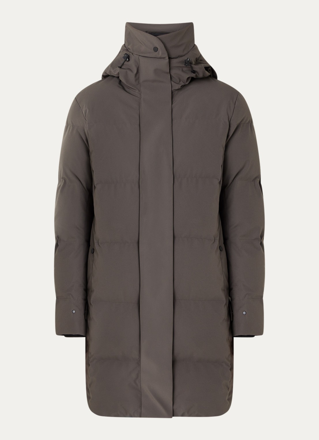 Krakatau Cassini gewatteerde parka met capuchon - voorkant 2 bruin