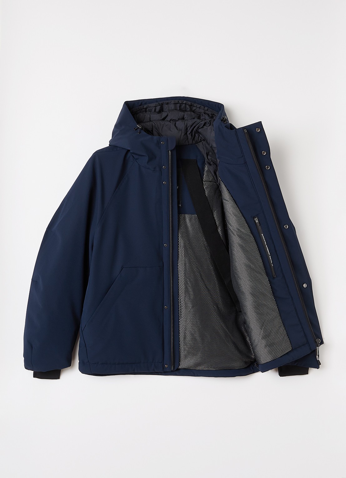 Krakatau Gewatteerd jack met ritszakken - voorkant 2 donkerblauw
