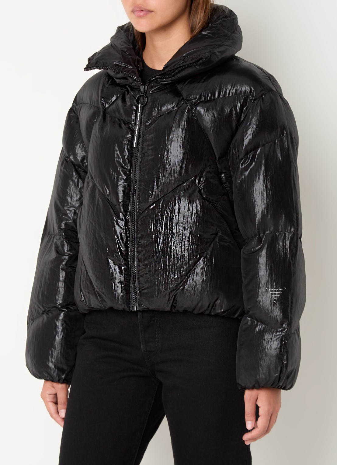 Krakatau Nebula puffer jack met ritszakken  - detail 3 zwart