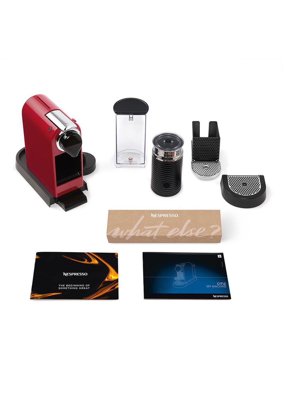 Krups CitiZ & Milk Nespresso machine - detail 6 kersenrood