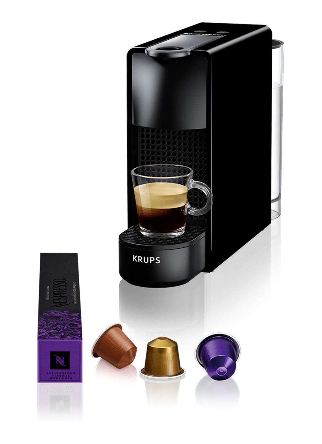 Krups Essenza Mini Nespresso machine XN1108 - voorkant 3 diepzwart