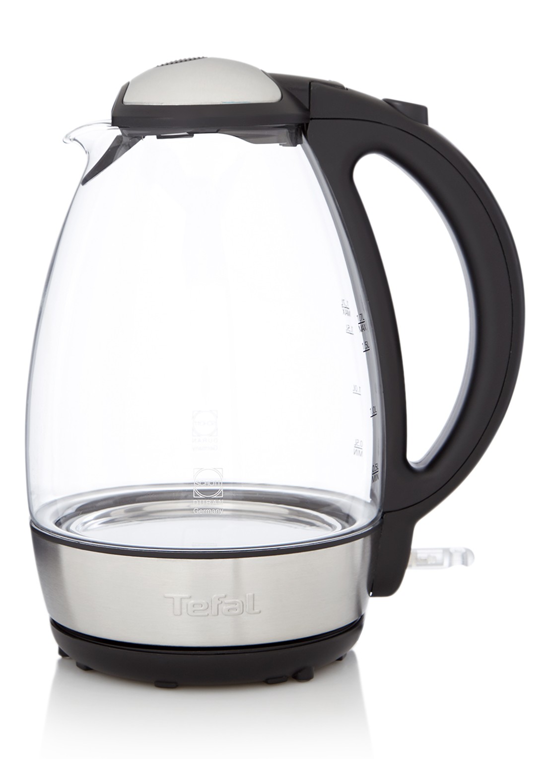 Krups Glass Vision waterkoker 1,7 liter K1720810 - voorkant transparant