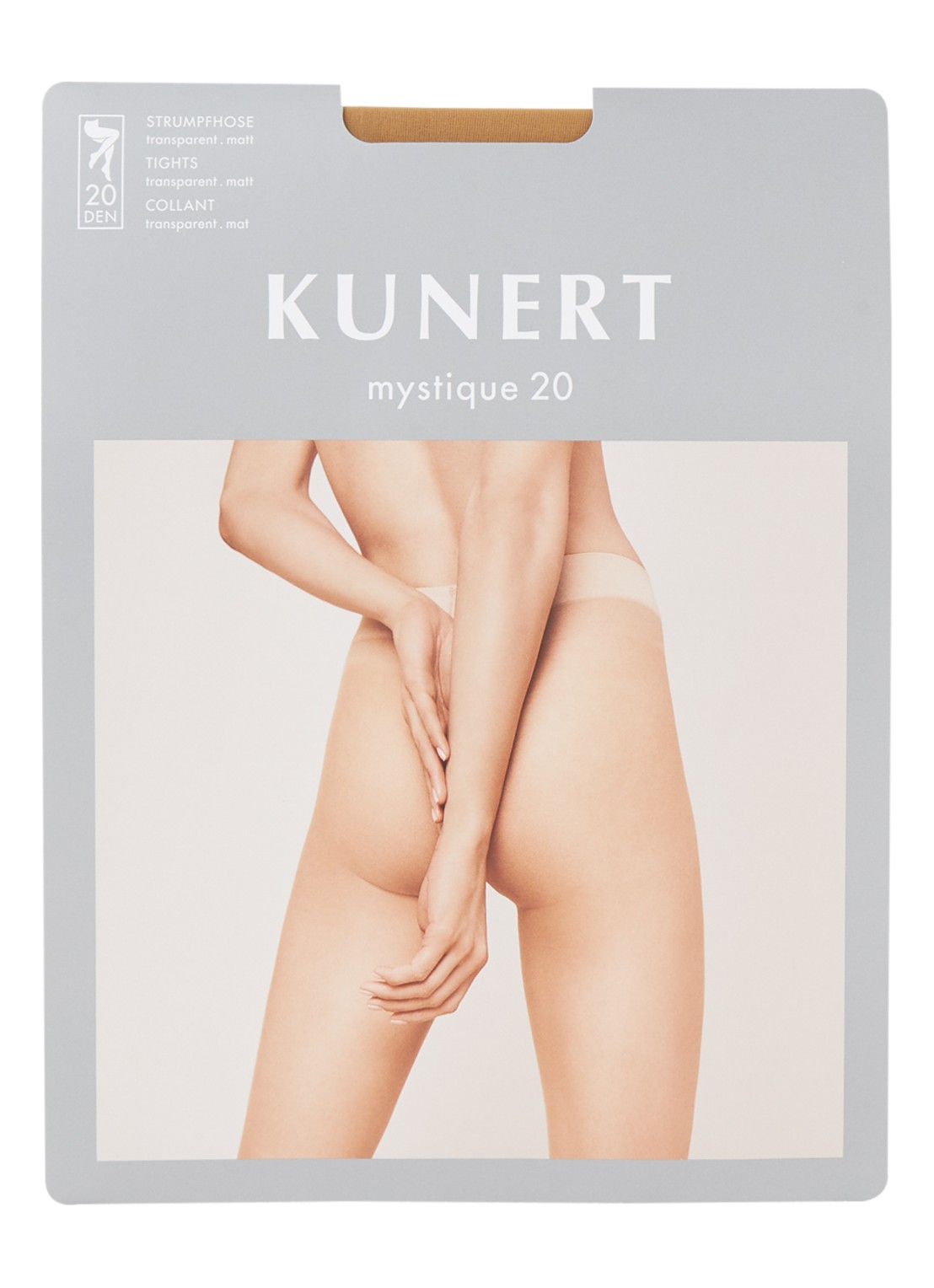 Kunert Mystique panty in 20 denier - voorkant 3 beige