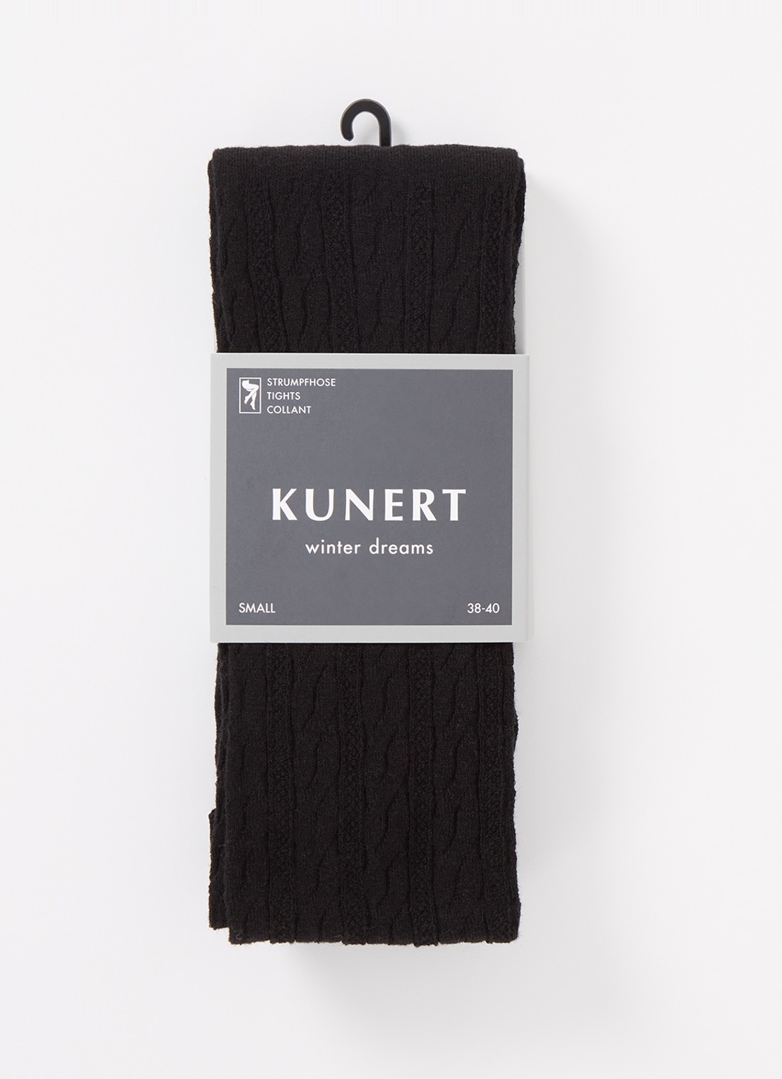 Kunert Winter Dreams maillot in wolblend - voorkant zwart