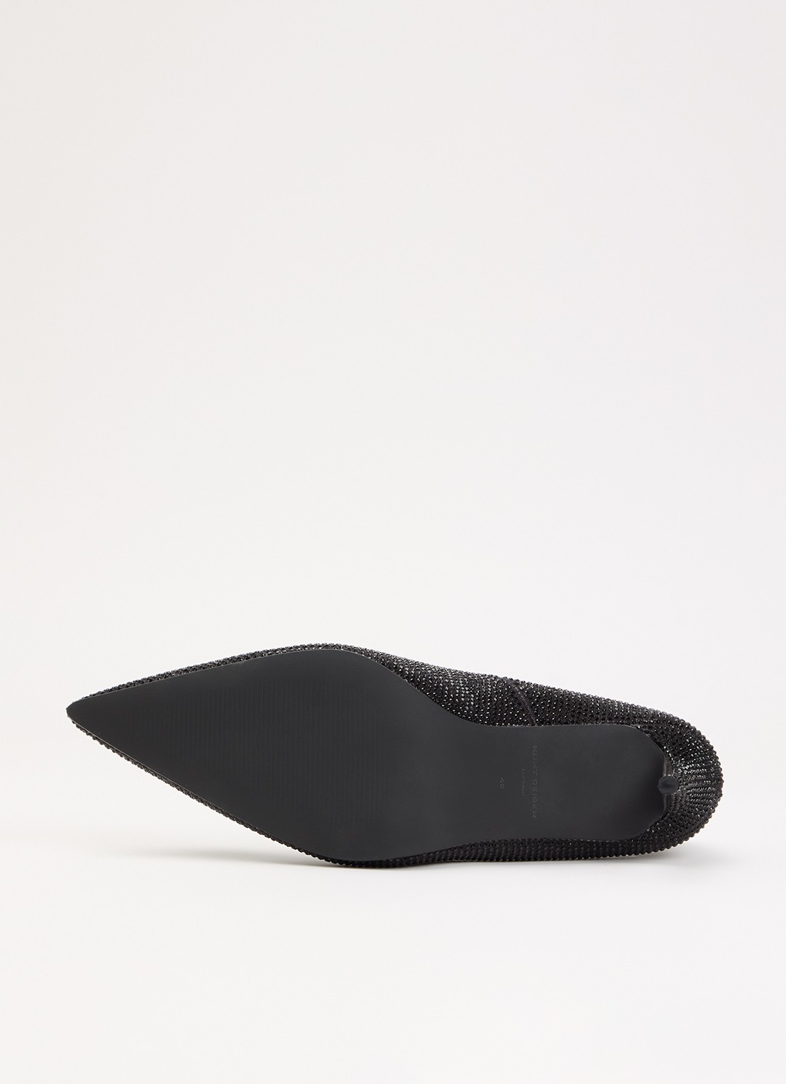 Kurt Geiger Belgravia Eagle Court pump met strass - detail 3 zwart