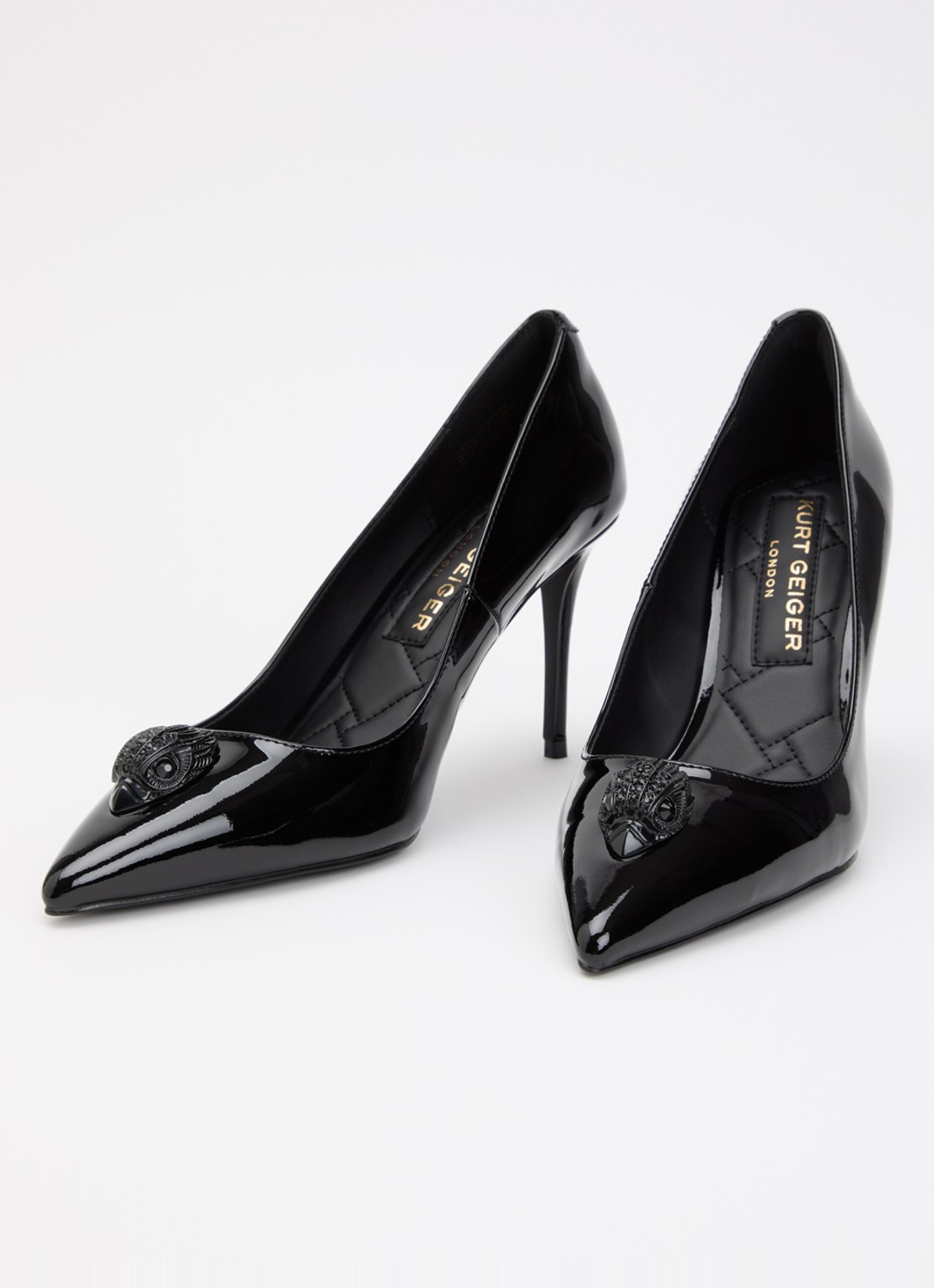 Kurt Geiger Belgravia pump met logo - detail 2 zwart