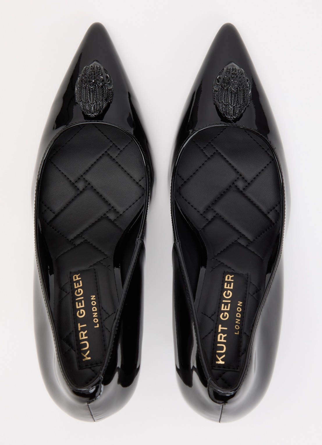 Kurt Geiger Belgravia pump met logo - detail 3 zwart
