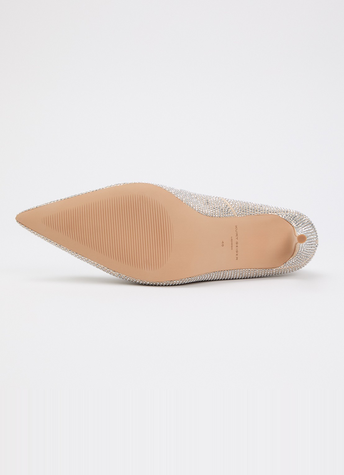 Kurt Geiger Belgravia pump met strass - detail 4 goud