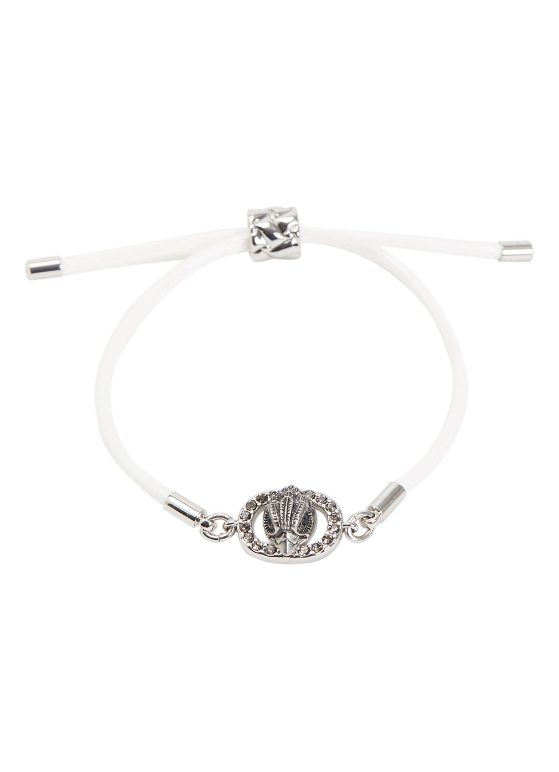 Kurt Geiger Chelsea armband met kristal - voorkant wit
