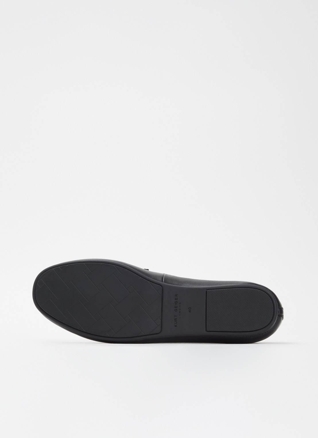 Kurt Geiger Chelsea mocassin van leer - detail 5 zwart