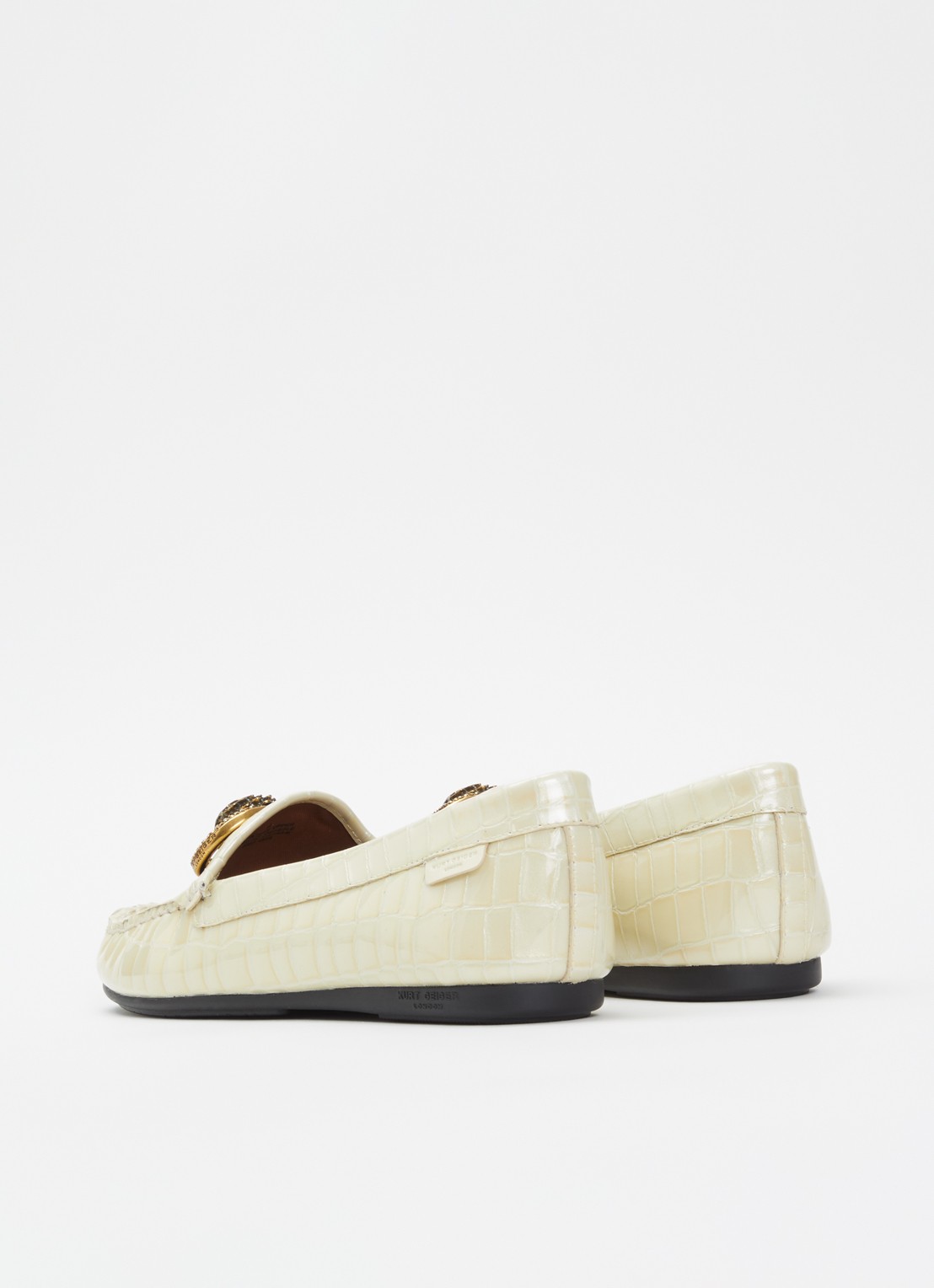 Kurt Geiger Chelsea mocassin van leer - achterkant ivoor
