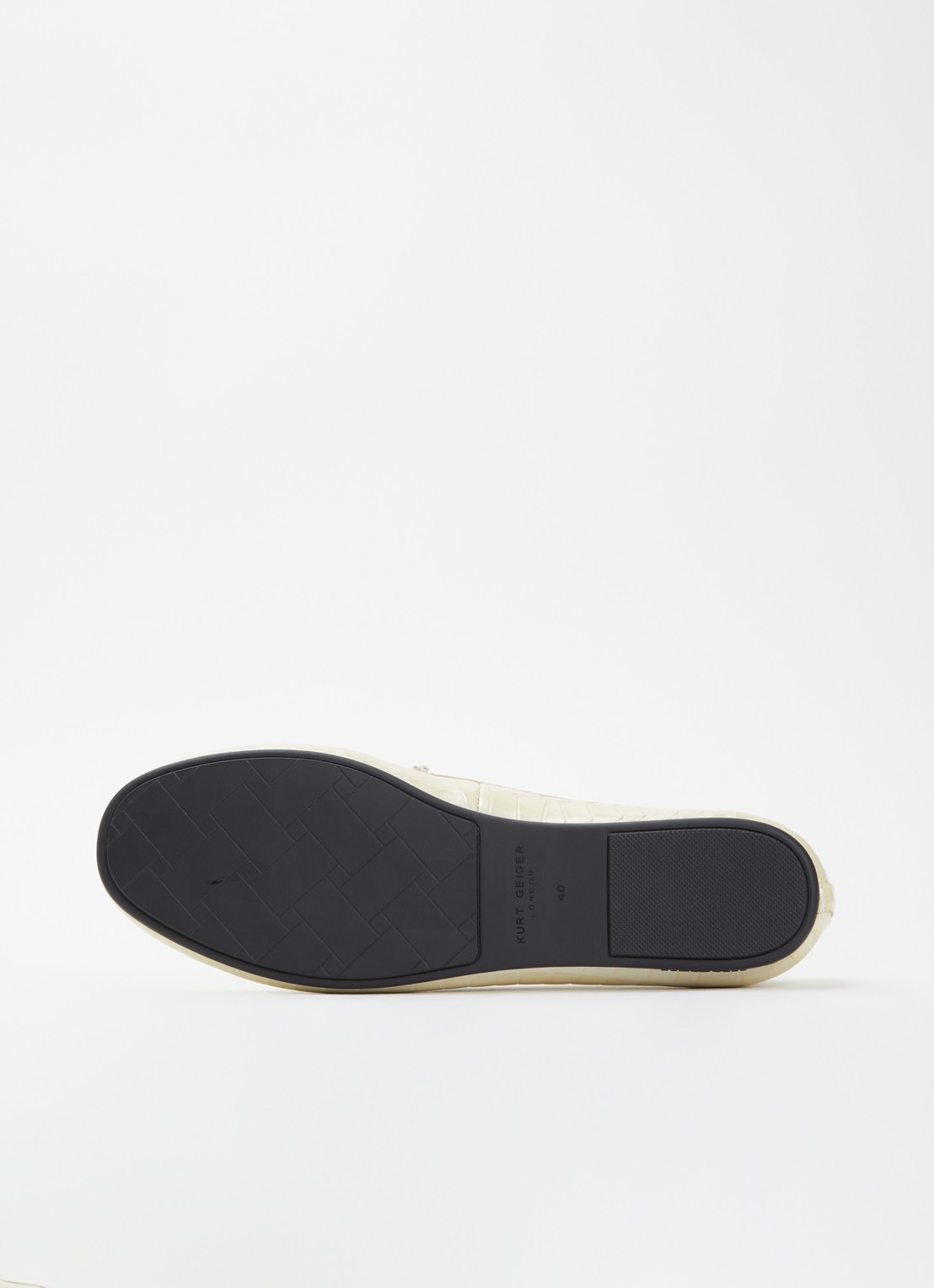 Kurt Geiger Chelsea mocassin van leer - detail 4 ivoor