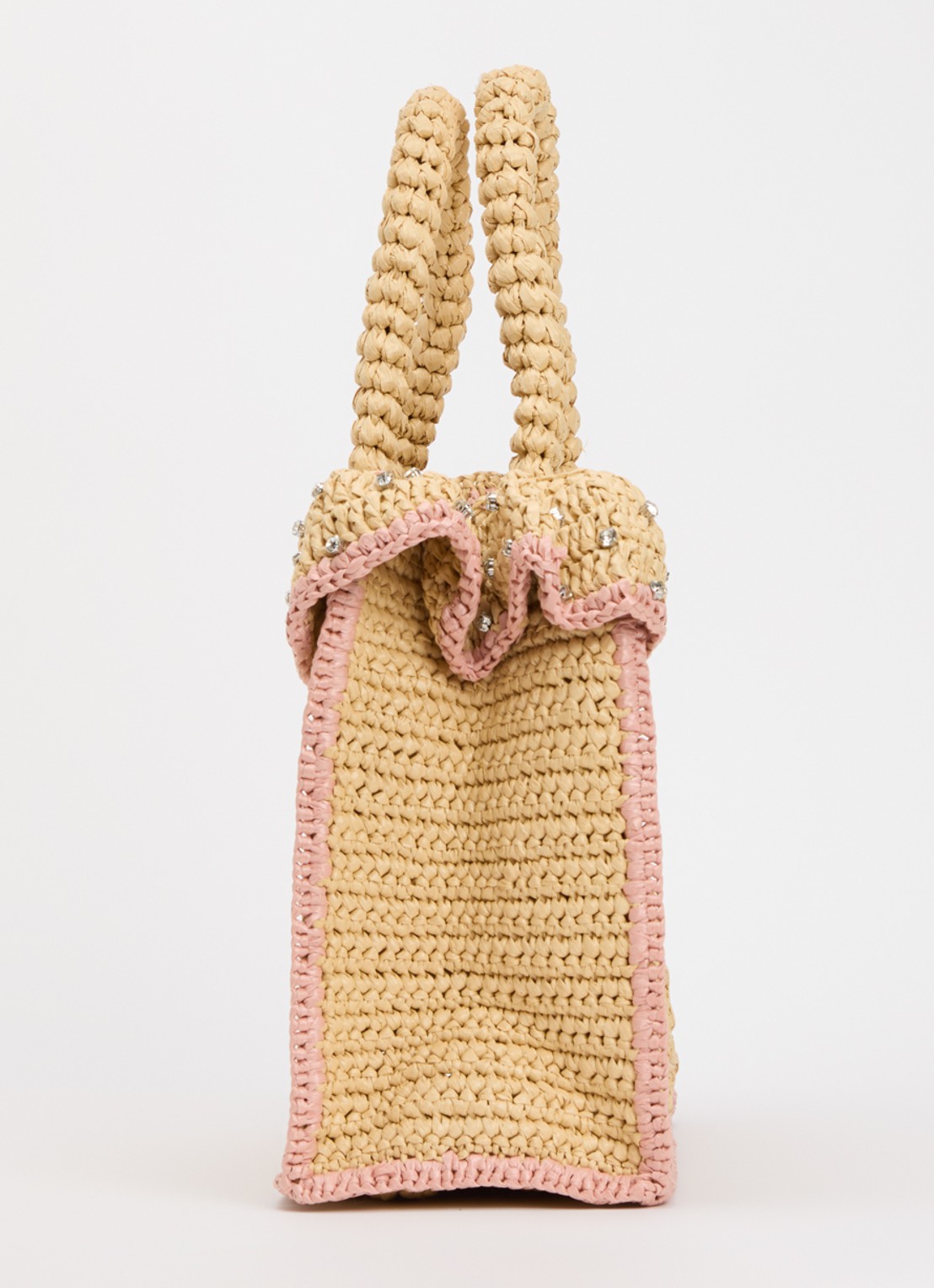 Kurt Geiger Chelsea shopper van crochet - detail 5 beige