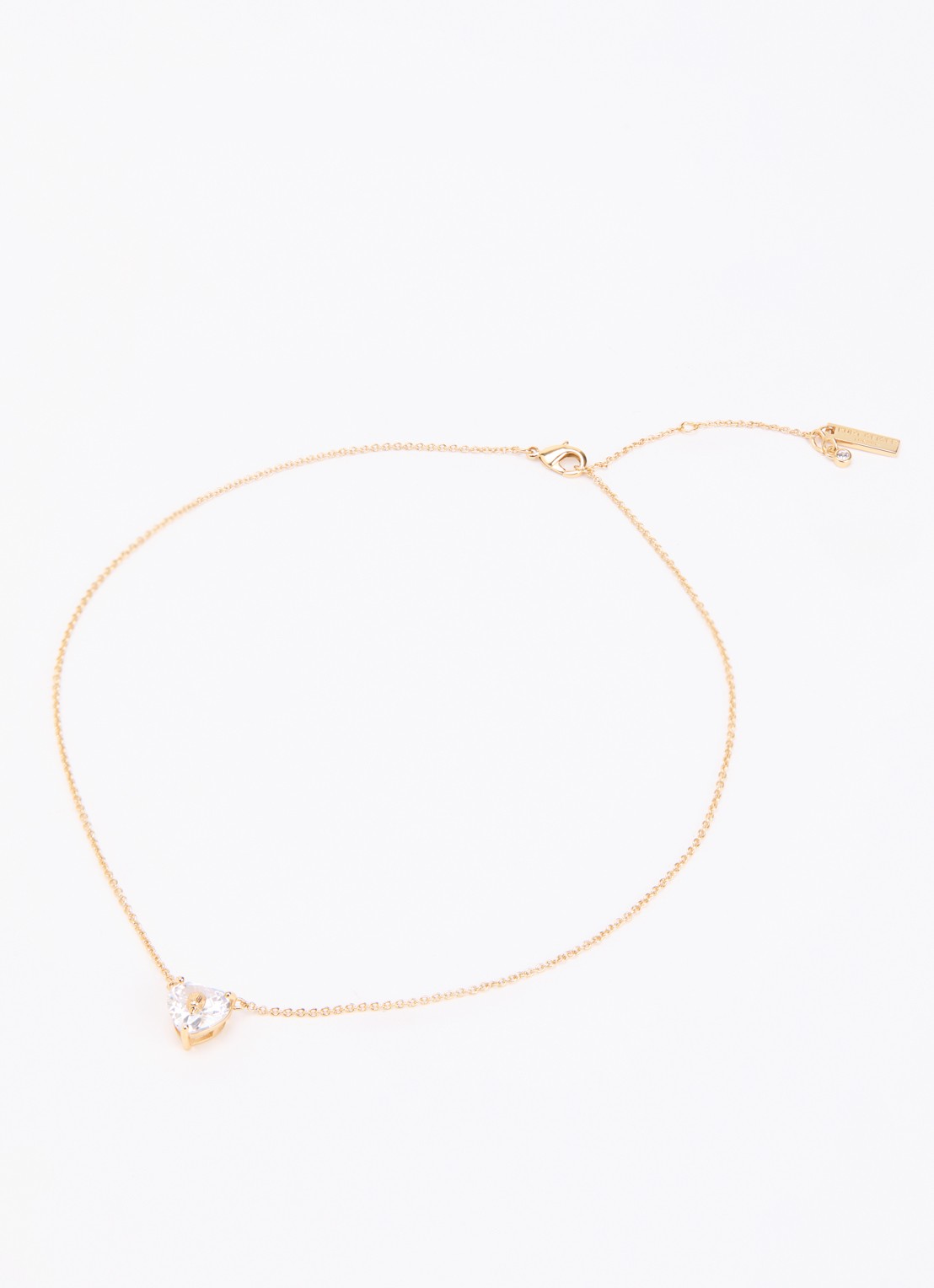 Kurt Geiger Crystal Heart ketting met kristal - detail 3 wit