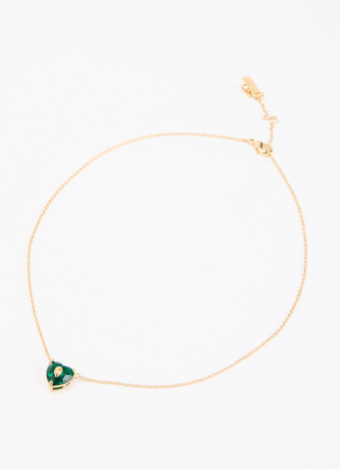 Kurt Geiger Crystal Heart ketting met kristal - detail 3 groen